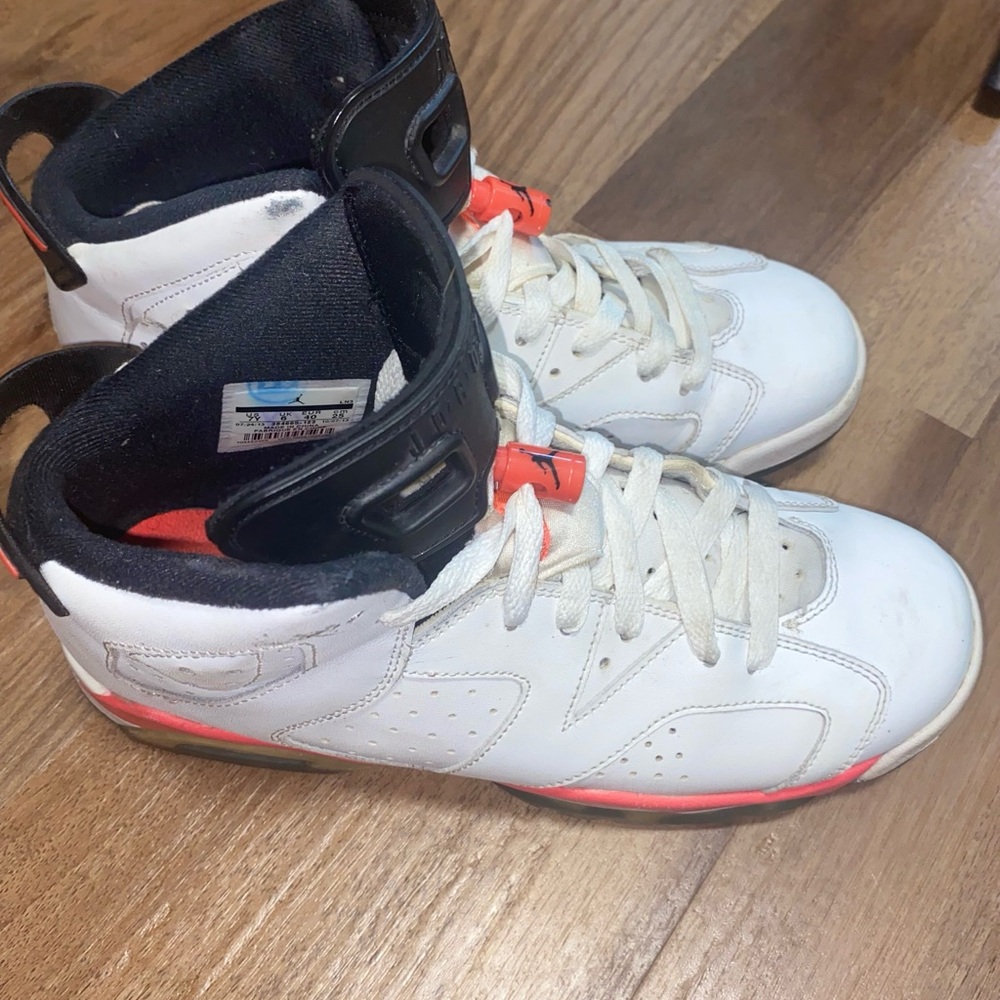 Kids White and Black Nike Shoes